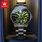 2023 OLEVS 9937 men's watch Hub Rotating Quartz Watch Fashion Waterproof men casual Watch