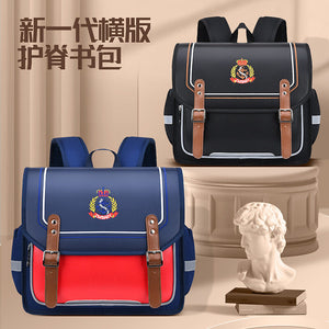 New primary school students horizontal schoolbag boys and girls refrigerator-style open door girls schoolbag large-capacity children's bag 5611