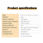 NORTH EDGE MARS Watch For Men Original Waterproof 50M Digital Outdoor Sport Smart Male Watches