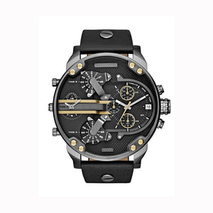 LEEMOON Large Size Fashion Trendy Personality Large Dial Leisure Alloy Steel BandQuartz Leisure DZ Watch Big Watch