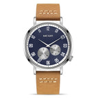 Megir Watch Men's Versatile Simple Waterproof Luminous Leather Business Sports Quartz Men 1083
