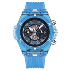 KIMSDUN Silicone strap Fashion Simple Transparent Multifunctional Waterproof Couple Watch Student Quartz Watch K-719D