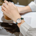 GUOU women's Watch female simple fashion temperament diamond round waterproof quartz watch belt niche ladies watch 8226