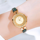 GEDI new fashion waterproof women's watch fashion retro large dial thin strap leisure women watch 14021