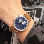 Megir Watch Men's Versatile Simple Waterproof Luminous Leather Business Sports Quartz Men 1083