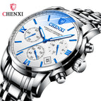 CHENXI New Student Steel Belt Sports Watch Men's Waterproof Luminous Watch Quartz Watch CX-911