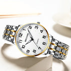 Elderly Watch Men's Waterproof Quartz Watch Big Digital Mother Middle-aged Elderly Couple Watch Gift for Mother  Father