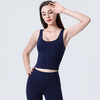 Yoga Vest 2022 new sling exercise fitness clothing fashion sweat-absorbent quick-drying women chest pad top 8067