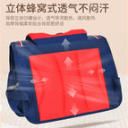 New large-capacity horizontal schoolbag primary school students breathable wear-resistant light-weight backpack