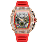 ONOLA ON6826D Watch for men Full Diamond Fashion New Multi-Functional Mechanical Watch Men's Tape Live Watch