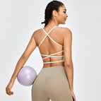 Quick-Drying Breathable Yoga Bra Running Exercise Underwear Cross Beauty Back Fitness Top Yoga Clothes for Women