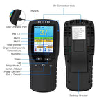 9 in 1 Air Quality Monitor Indoor Outdoor PM2.5, PM1.0, PM10, HCHO, TVOC Detector Meter Tester Temperature and Humidity Sensor