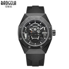 BAOGELA Skull Silicone Men's Watch Waterproof Luminous Sports Quartz Watch 1902