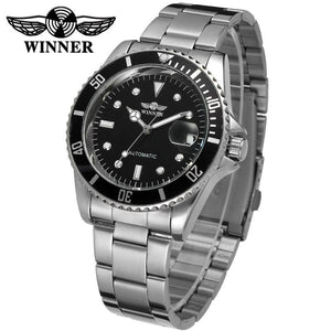 Winner Men Fashion Leisure Water Ghost Automatic Mechanical men casual Watch SLZa16