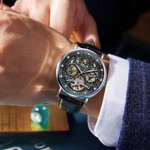 KIMSDUN new famous watch moon phase hollow tourbillon automatic mechanical watch men's watch K-2032A