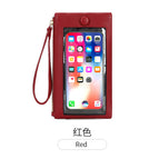 2022 new touch screen mobile phone bag women's small card bag vertical portable wrist coin purse R953