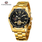 New Forsining Mechanical Watch Men's Fashion Casual Flywheel Toy Automatic Mechanical Watch SLZe260