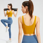 Lulu women Vest Women's bra Chest Pad Push up Sports Bra Quick-Drying Yoga Clothing Top ENY024