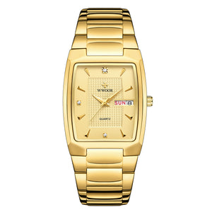 WWOOR New 8837 Men's Watch Business Fashion Men's Watch Quartz Waterproof Square Men's Watch