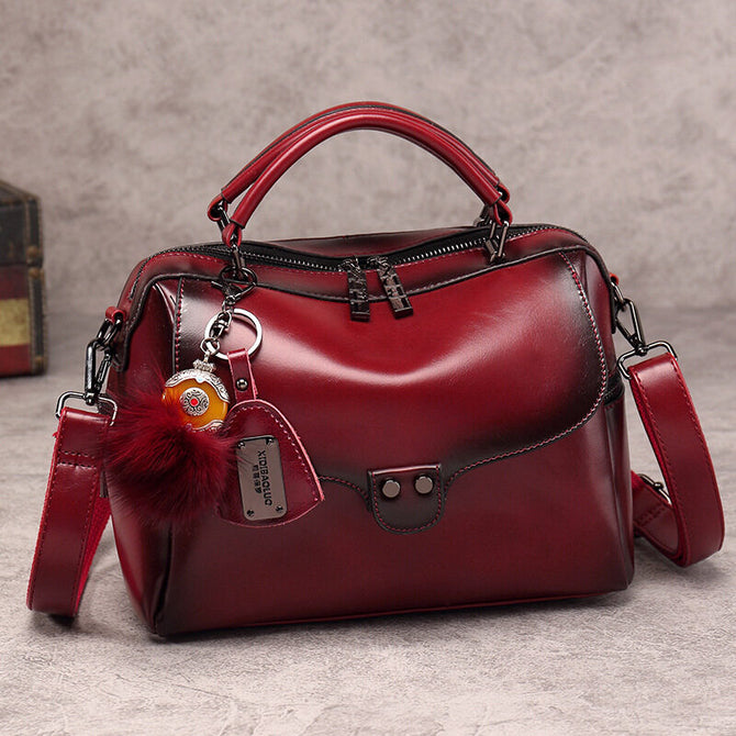 2021 new retro fashion one-shoulder portable messenger pillow Boston handbag 211