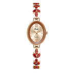 Gedi Niche High-Grade women Watch Luxury Oval Quartz Watch Jewelry Four-Leaf Clover Medieval Bracelet Watch 51120