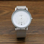 Korean Concept Fashion Watch man and women watch Woven Mesh Neutral Watch Turntable Trend Steel Belt Watch