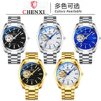CHENXI Business Men's Douyin hot sale Waterproof Luminous Watch Men's Mechanical Automatic Hollow Watch cx-8806