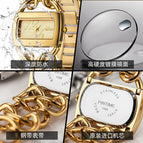 PINTIME Couple Quartz Watch Fashion Simple Steel Belt Women's Watch PT1155