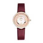 GUOU 8217 New Online Celebrity Tiktok Same Starry Sky Watch Women's Fashion Trend Diamond Inlaid Korean Version Full Diamond Female Watch Students