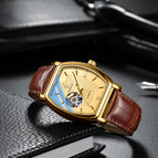 CHENXI High-end mechanical watch men's automatic fashion square hollow watch men's waterproof mechanical casual men watch CX-8815A