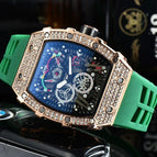 Watch for mem Richard European-Style Diamond Quartz Watch Fashion Sports Barrel-Shaped in Stock 9791