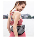 New outdoor sports double layer storage marathon water bottle waist bag waterproof phone waist bag