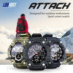LOKMAT ATTACK Bluetooth Smart Watch Outdoor Sports Watch Pedometer Sleep Heart Rate Blood Pressure Blood Oxygen IOS