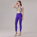 New yoga suit Beautiful Back Tank-Top Yoga Clothes Two-Piece Suit Professional Training Running fitness dancing sports set TZ-230324