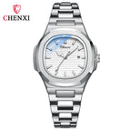 Chenxi Hot Selling Product Steel Watch Couple Luminous Waterproof Simple Fashion Business Calendar Men's and Women's Quartz Watches CX-8222