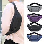 Unisex Men Women Canvas Waist Bum Bags Fanny Pack Travel Money Belt Pouch Wallet Crossbody Bags
