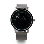 Korean Concept Fashion Watch man and women watch Woven Mesh Neutral Watch Turntable Trend Steel Belt Watch