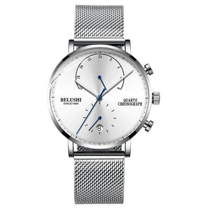 Belushi 537 Man Business Wrist Watch Men Watches Chronograph Luxury Brand Male Clock Quartz Wristwatch Male Watch