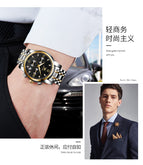 OLEVS watch for men multi-functional fashion three eyes waterproof business cusal quartz men watch 2858