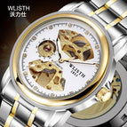 Fashion Hollow Men's Watch Waterproof Luminous Business Belt Through Bottom Fully Automatic Mechanical Watch 1001