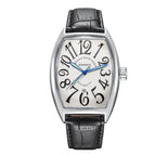 KIMSDUN men's Watch fashion barrel-shaped luminous leather automatic mechanical men's casual watch K-820D