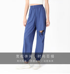 Lulu Elastic High Waist pants Hollow out Fitness Pants Women plus Size Casual Sports Pants Loose-Fit running dancing Trousers kk21
