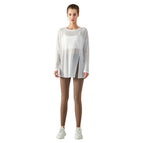 Yoga Blouse Long Knotted Long Sleeves Outer Match Quick-Drying Thin Sports Top Casual Loose Clothes DSL368
