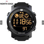 2022 NORTH EDGE Laker Original Digital Outdoor Sport Pedometer watches Smartwatc Bluetooth For Android IOS Men Smart Watch Waterproof 50M-black