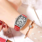 GEDI 12010 Fashion Casual Watch Hot Sale Women Elegant Luxury Diamond Leather Waterproof Ladies Analog Quartz Dress Wristwatch