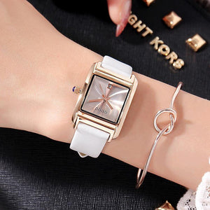 Guou Brand Fashion Women Square Bracelet Lady Luxury Leather Strap Quartz Wrist Watch Elegant Female Waterproof Casual watch