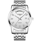 KIMSDUN steel belt fashion men's automatic watch mechanical watch waterproof business double calendar men's watch K-1967A
