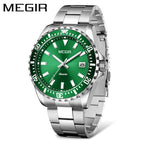 Megir Men's Watch Business Timing Luminous Waterproof Calendar Quartz men's Watch 2064ag