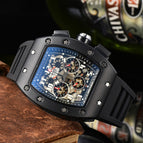 Watch for men New Melamine Six-Pin Running Second Watch Genuine Spot Square men's Casual quartz Watch 9924