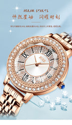 BURR new gypsophila women watch steel strap waterproof ladies watch tide BURR-02